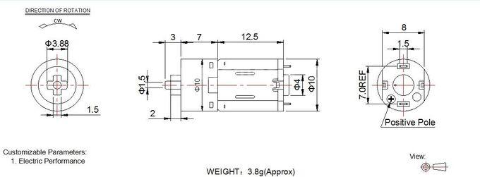 1.5v - 6V DC Planetary Gear Motor 10mm Diameter 10PA1012 Low Cost DC Motor
